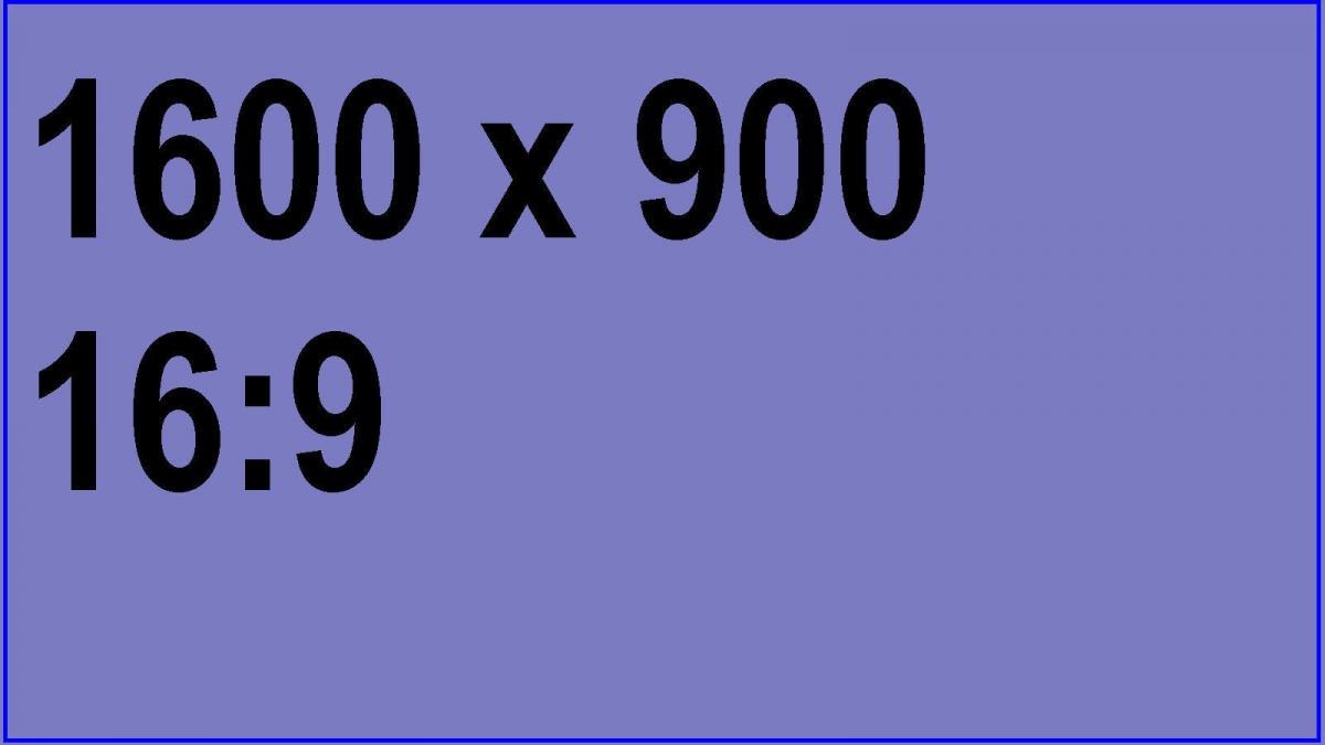 SixteenNine 1600 900